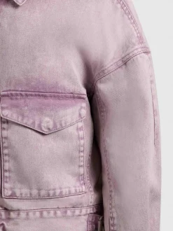 Khujo Damen Jeansjacke - Nelina in lila