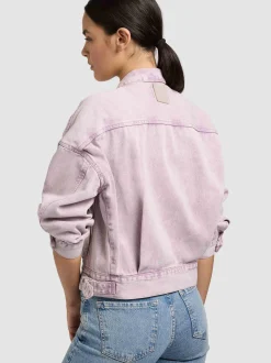 Khujo Damen Jeansjacke - Nelina in lila