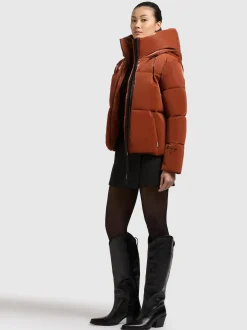 Khujo Damen Steppjacke - Audrey Shiny in terra
