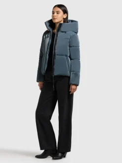 Khujo Damen Steppjacke - Audrey Shiny in blau