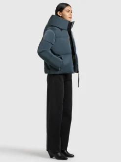 Khujo Damen Steppjacke - Audrey Shiny in blau
