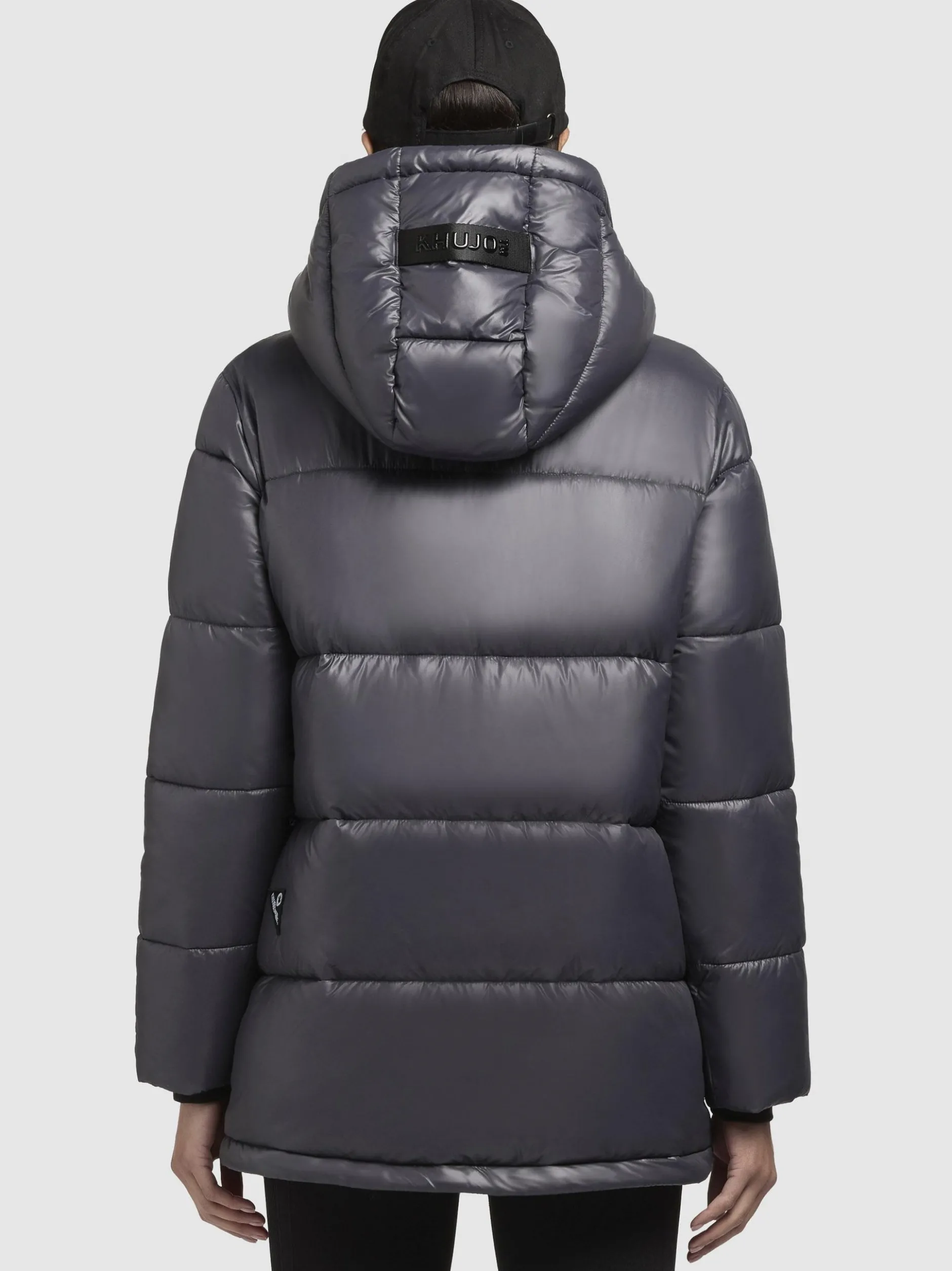 Khujo Damen Steppjacke - Word3 Satin-YM in blau