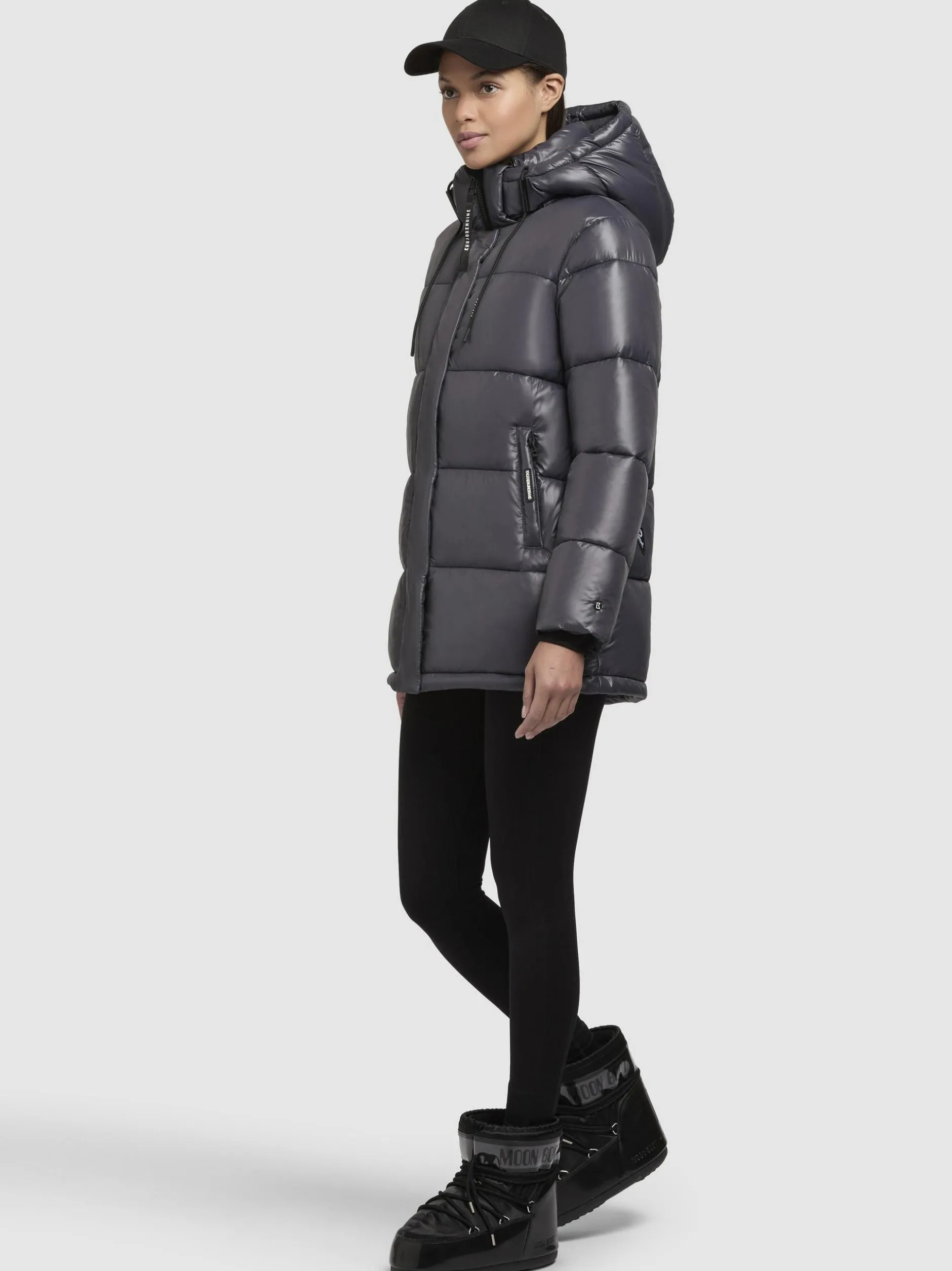 Khujo Damen Steppjacke - Word3 Satin-YM in blau