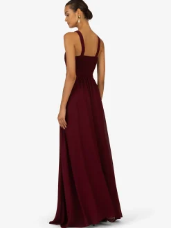 Kraimod Damen Abendkleid in bordeaux - Länge: lang