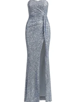 Kraimod Damen Abendkleid in blau - Länge: lang