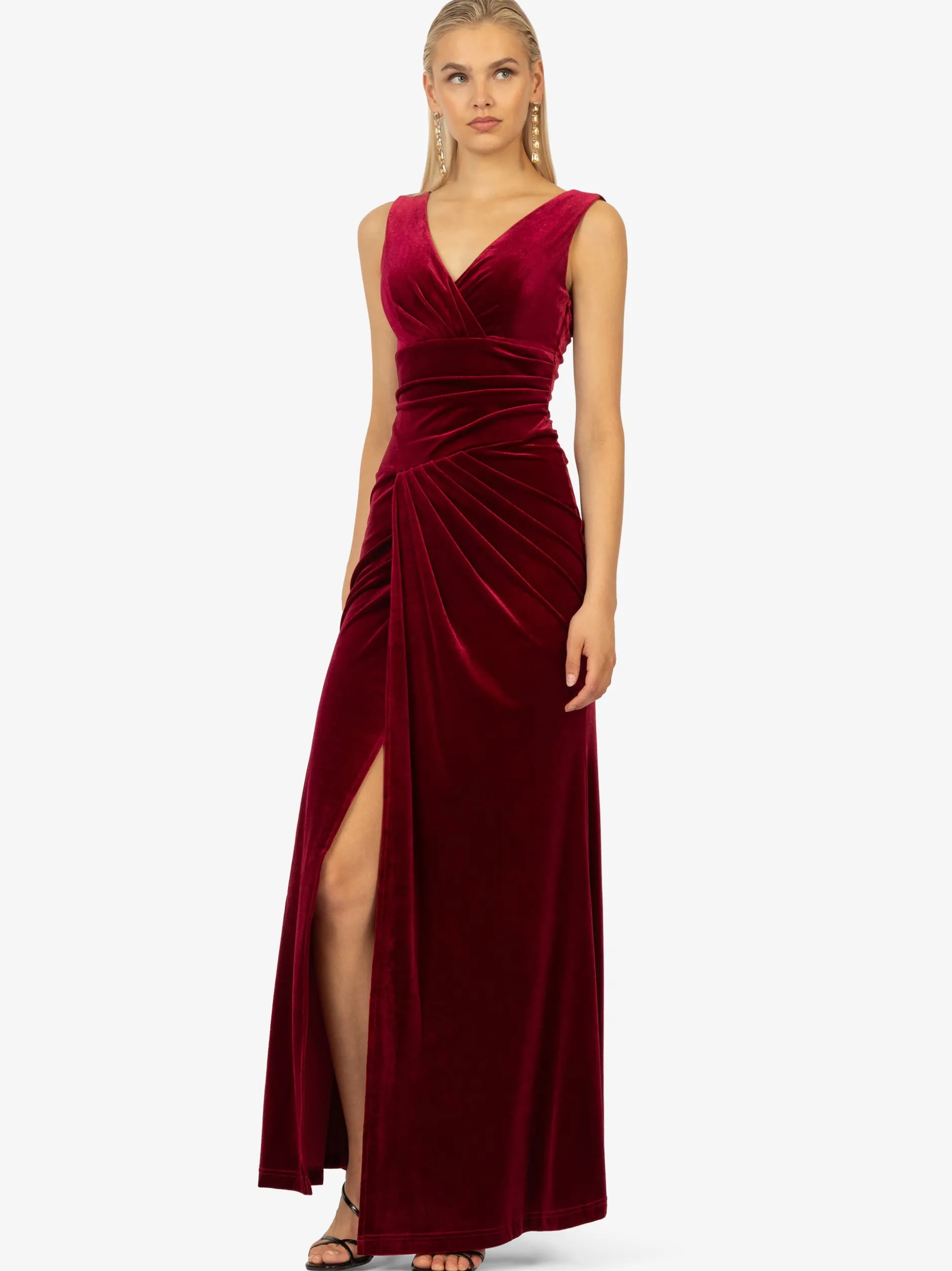 Kraimod Damen Abendkleid in bordeaux - Länge: lang