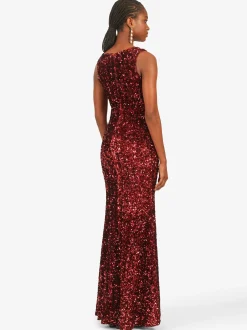 Kraimod Damen Abendkleid in bordeaux - Länge: lang