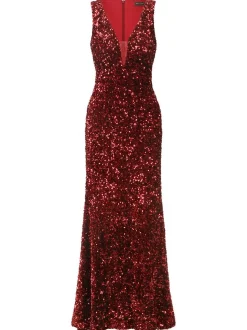 Kraimod Damen Abendkleid in bordeaux - Länge: lang