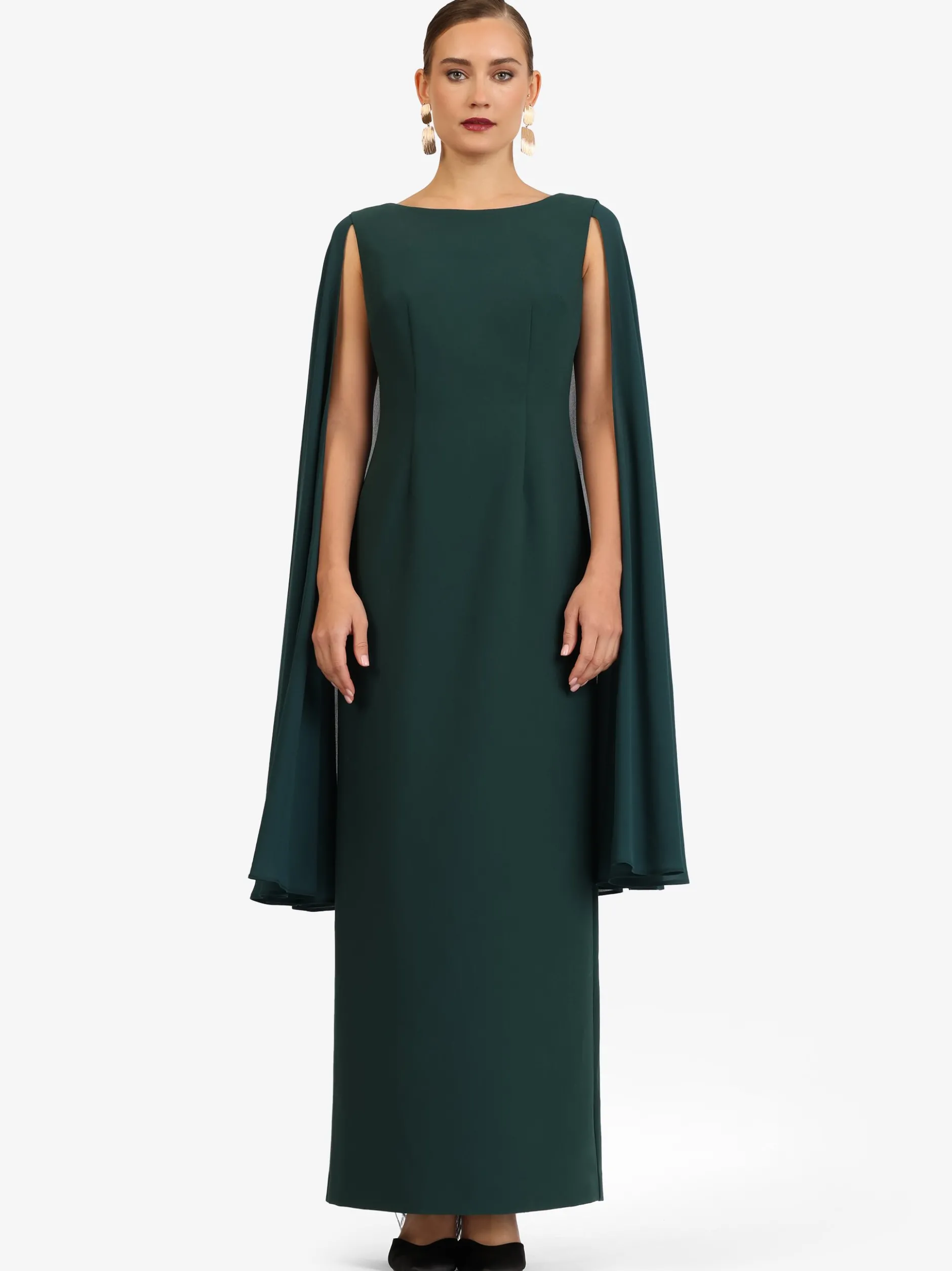 Kraimod Damen Abendkleid in grün - Ausschnitt: Rundhals