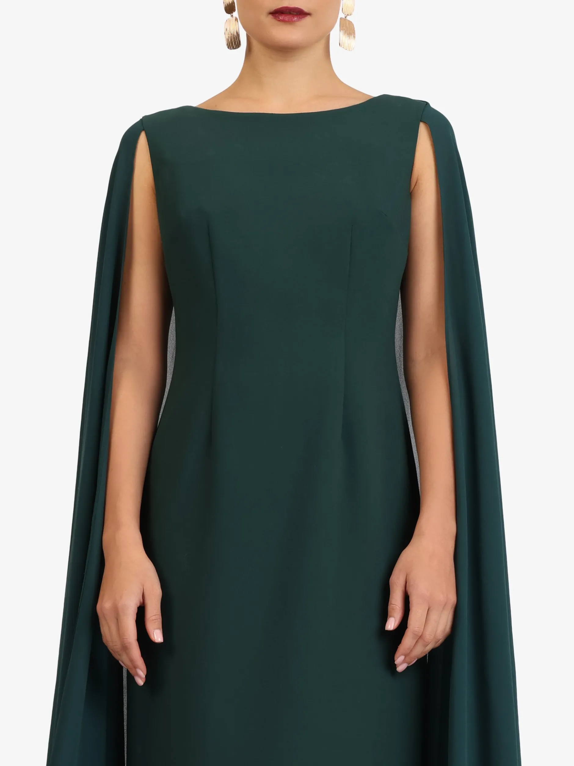 Kraimod Damen Abendkleid in grün - Ausschnitt: Rundhals