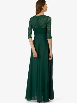 Kraimod Damen Abendkleid in grün - Ausschnitt: Rundhals