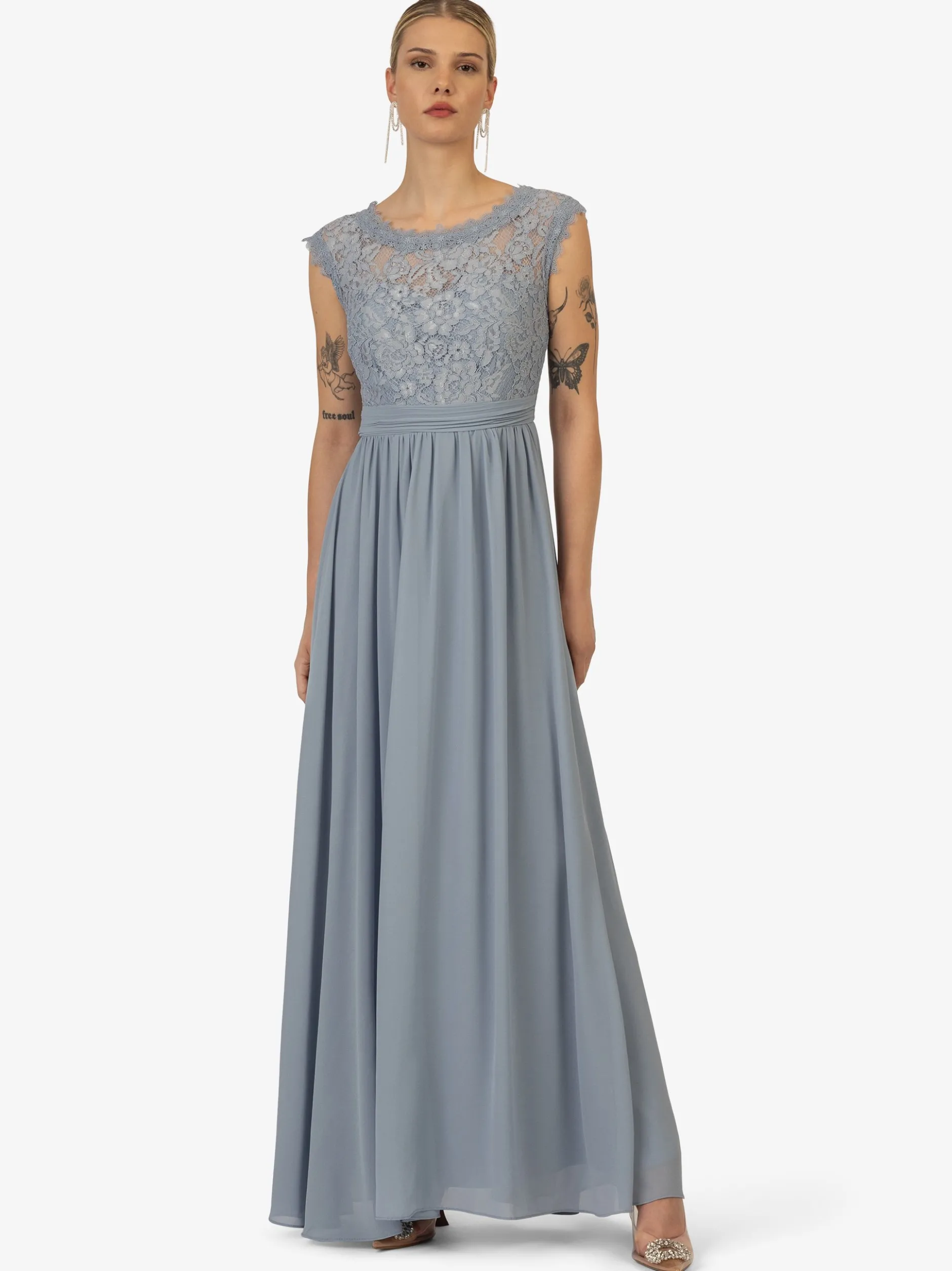 Kraimod Damen Abendkleid in hellblau - Länge: lang