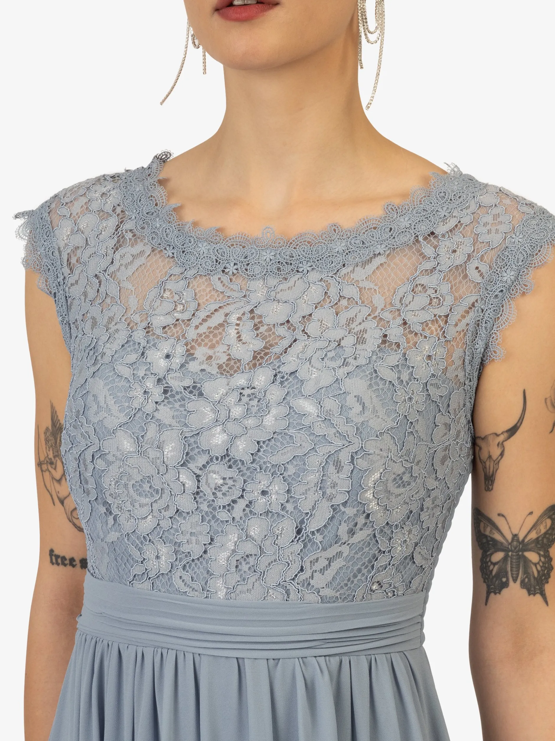 Kraimod Damen Abendkleid in hellblau - Länge: lang