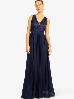 Kraimod Damen Abendkleid in marine - Länge: lang