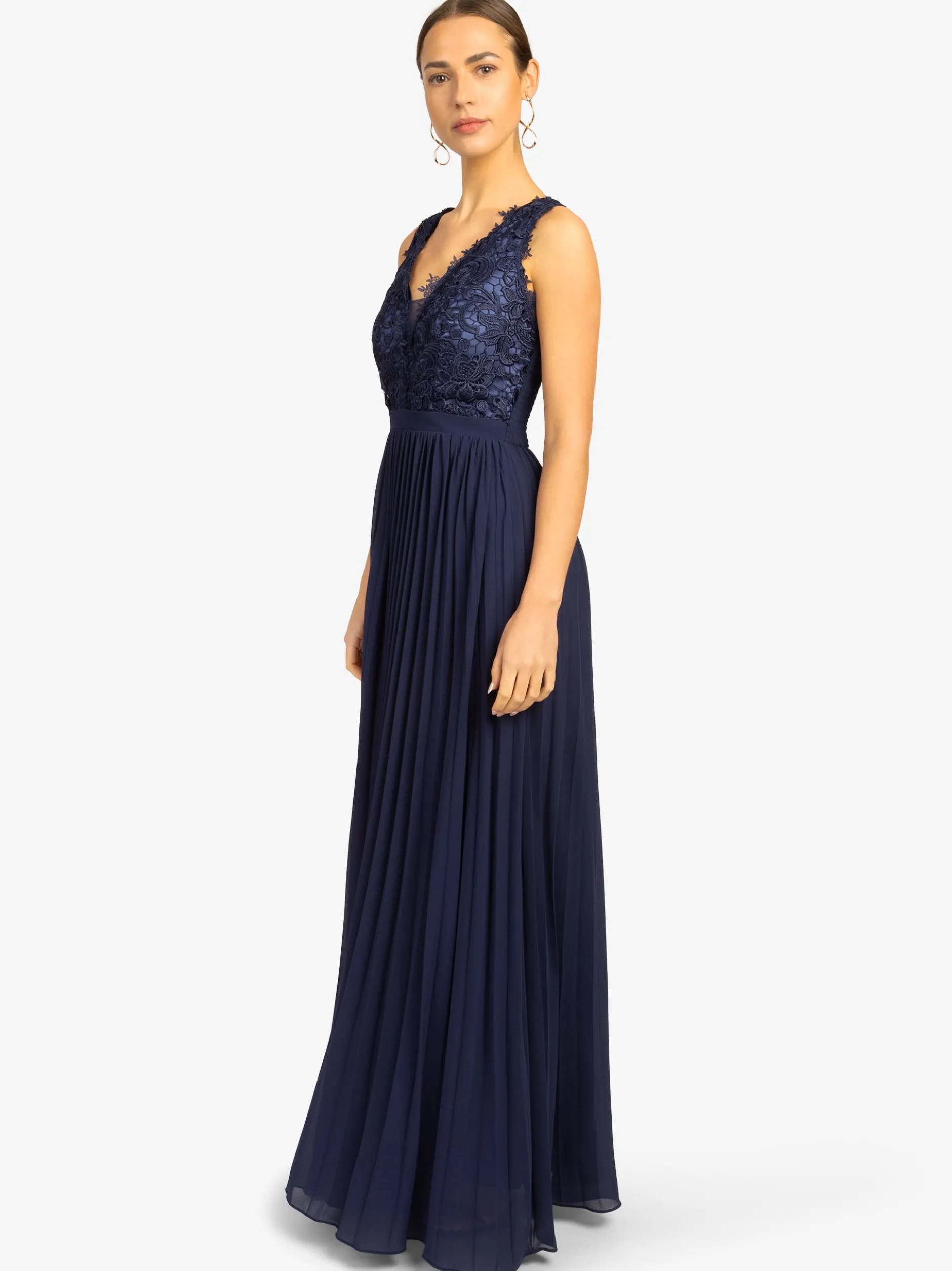 Kraimod Damen Abendkleid in marine - Länge: lang