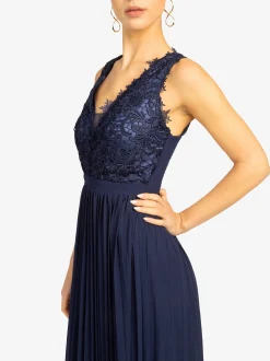 Kraimod Damen Abendkleid in marine - Länge: lang