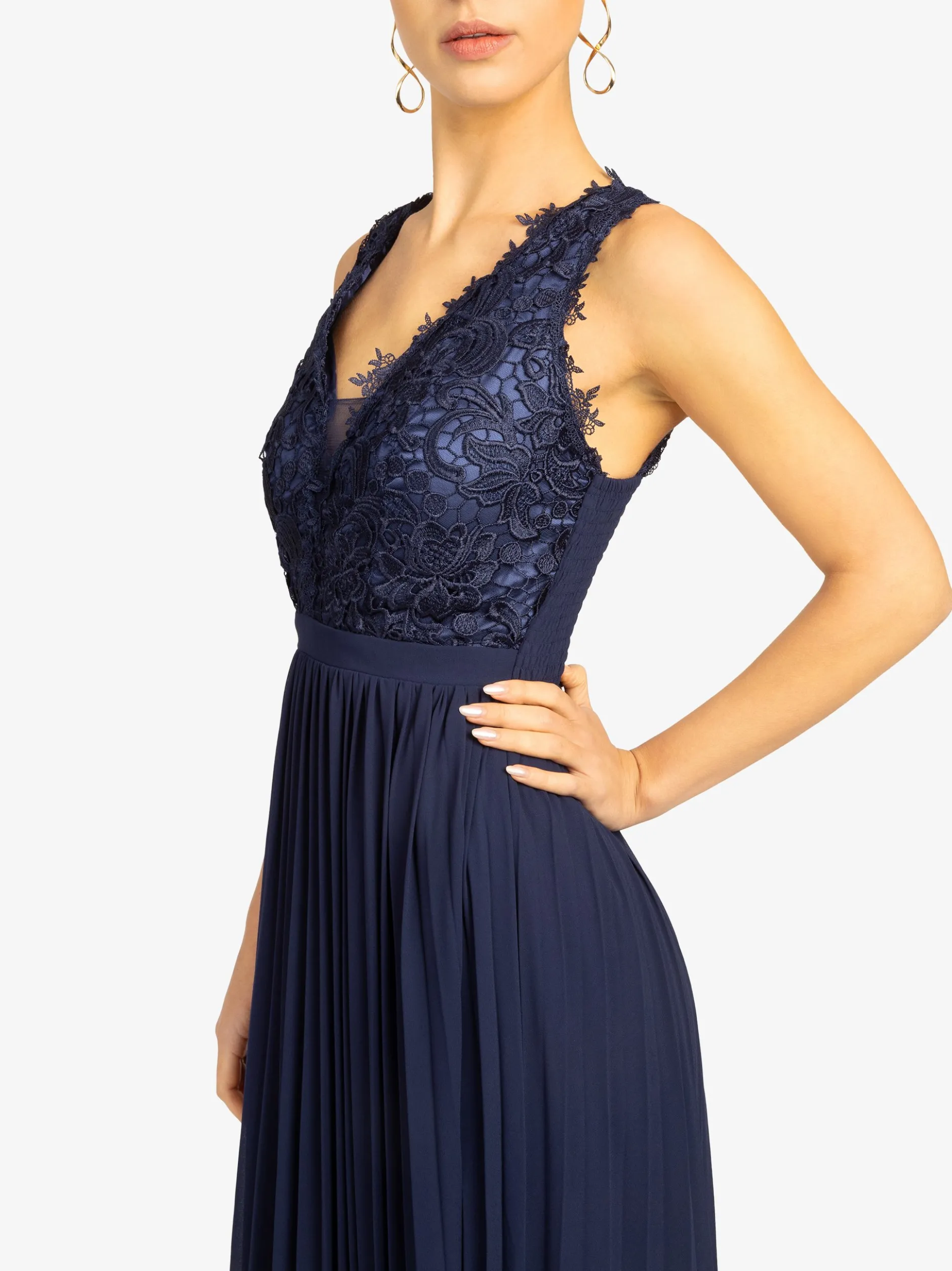 Kraimod Damen Abendkleid in marine - Länge: lang
