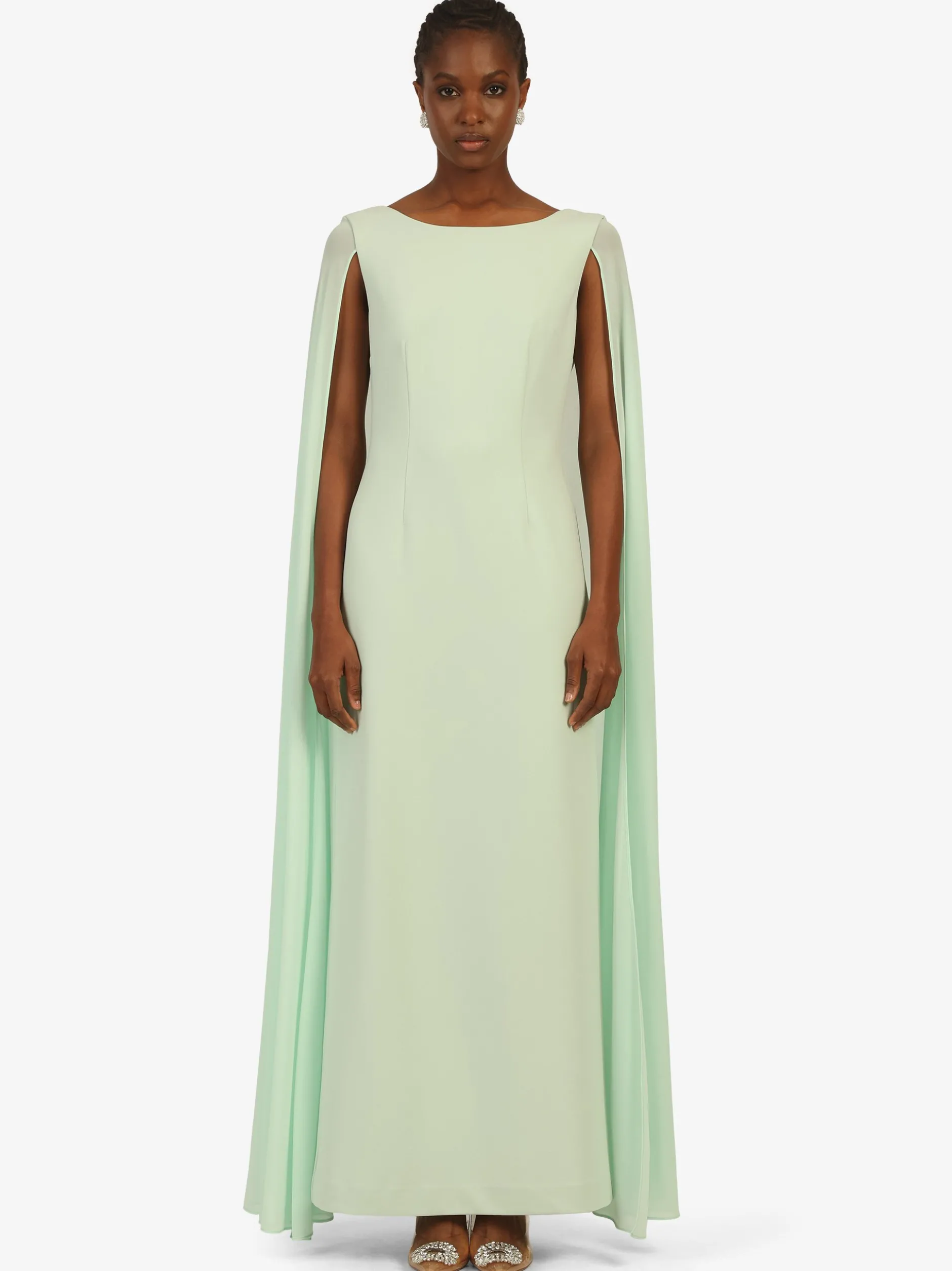 Kraimod Damen Abendkleid in mint - Ausschnitt: Rundhals
