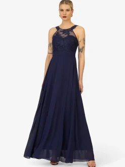 Kraimod Damen Abendkleid in marine - Ausschnitt: U-Boot