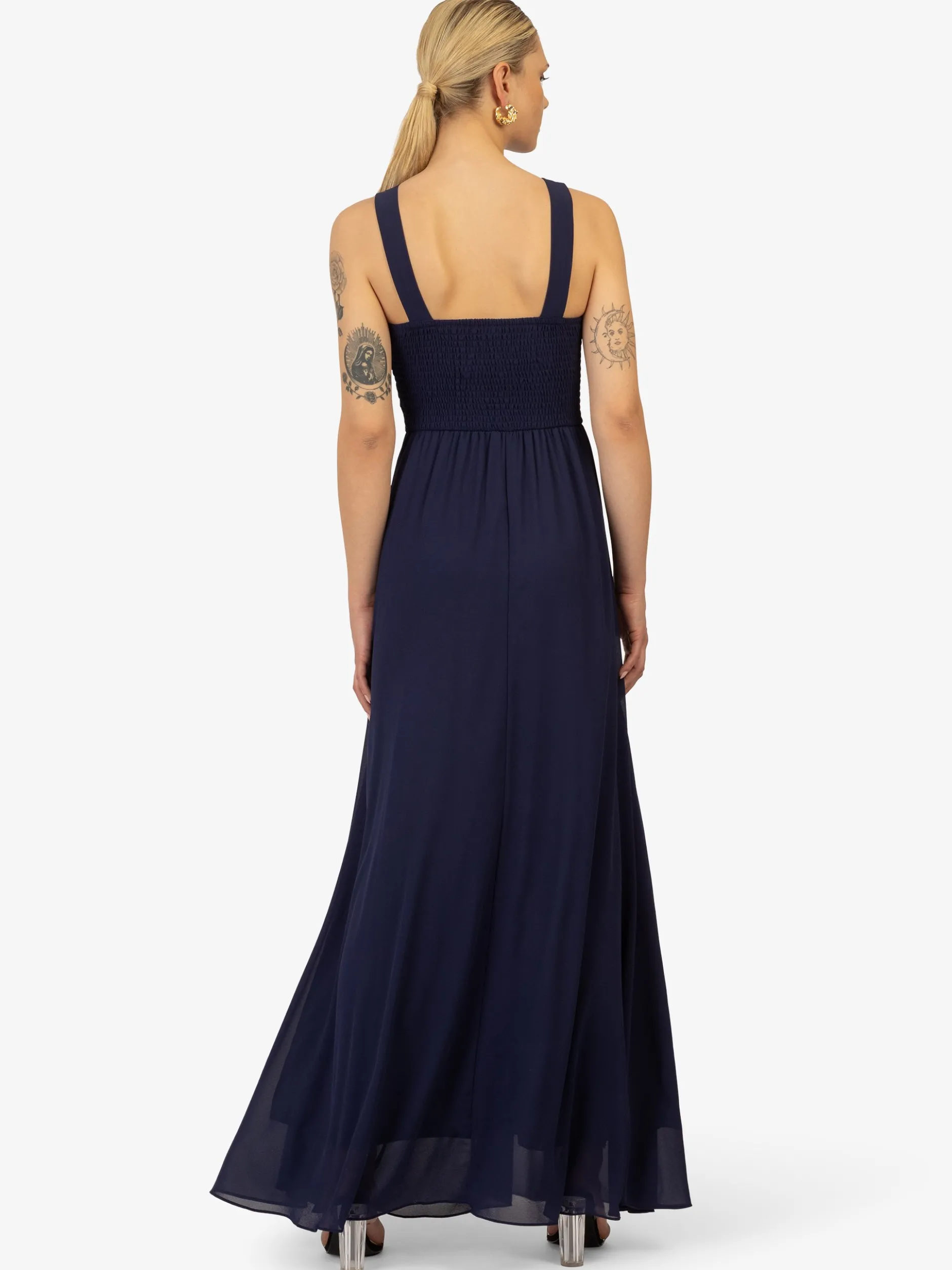 Kraimod Damen Abendkleid in marine - Ausschnitt: U-Boot