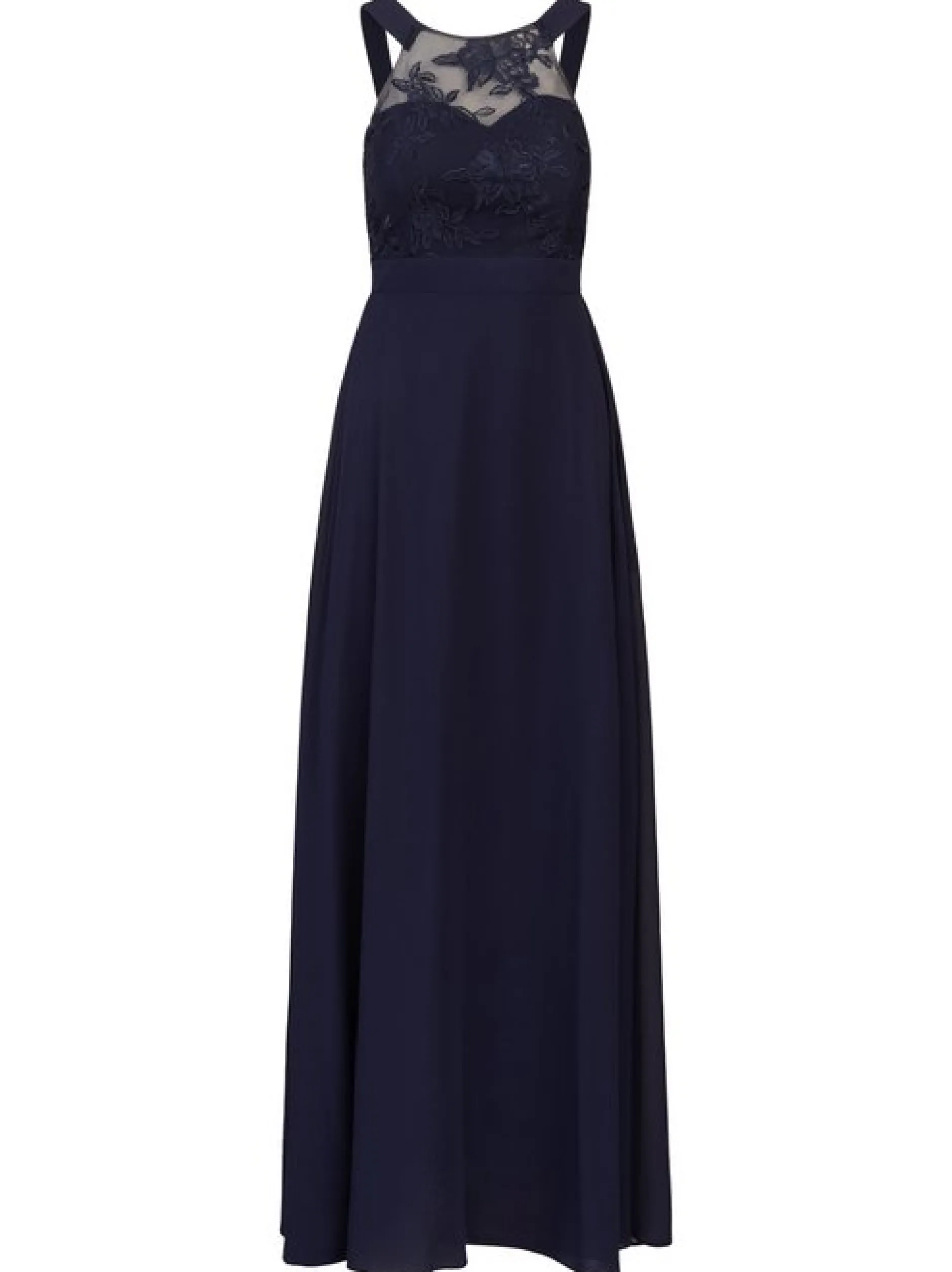 Kraimod Damen Abendkleid in marine - Ausschnitt: U-Boot