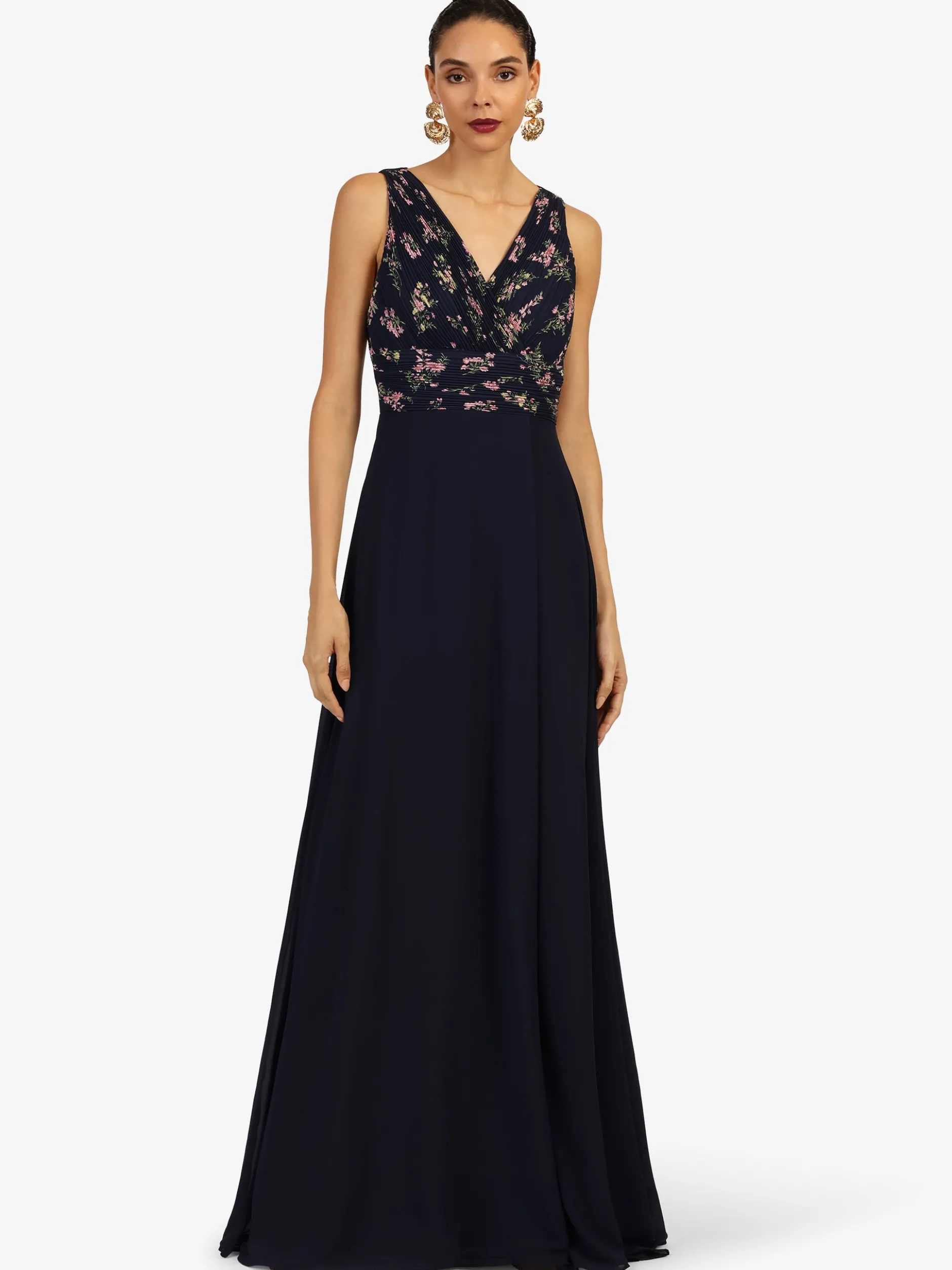 Kraimod Damen Abendkleid. in marine - Länge: lang