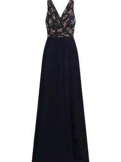 Kraimod Damen Abendkleid. in marine - Länge: lang