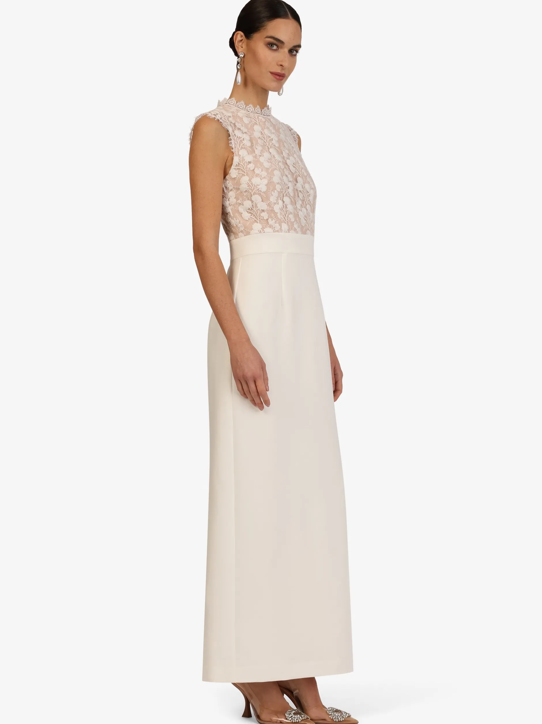 Kraimod Damen Abendkleid in nude - Ausschnitt: Rundhals