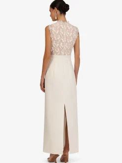 Kraimod Damen Abendkleid in nude - Ausschnitt: Rundhals