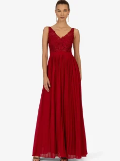 Kraimod Damen Abendkleid in rot - Länge: mittel