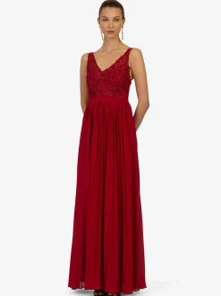 Kraimod Damen Abendkleid in rot - Länge: mittel