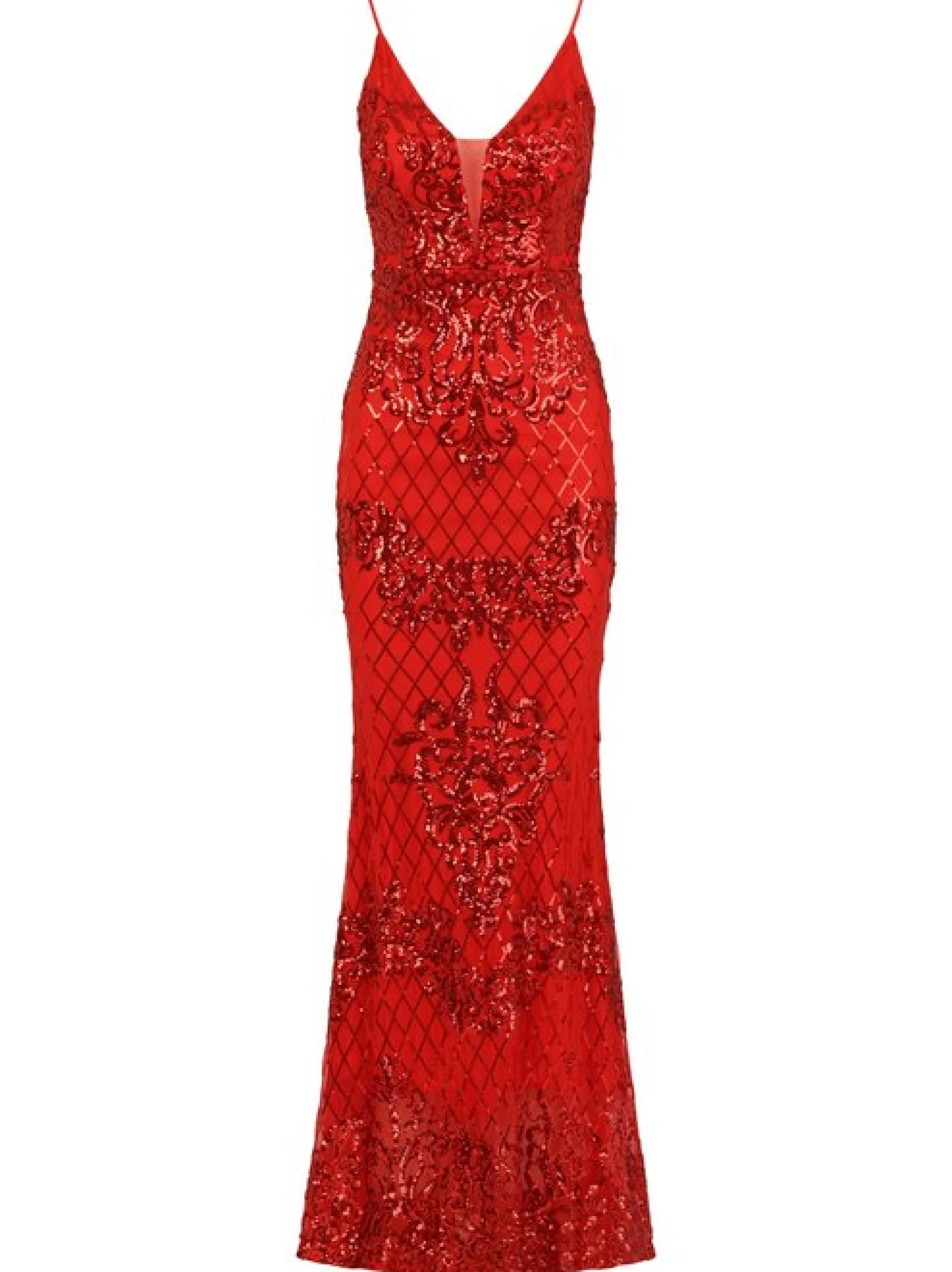 Kraimod Damen Abendkleid in rot - Länge: lang