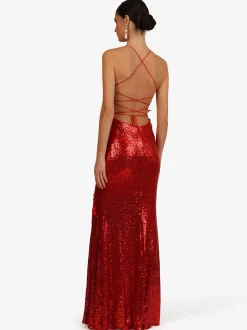 Kraimod Damen Abendkleid in rot - Länge: lang