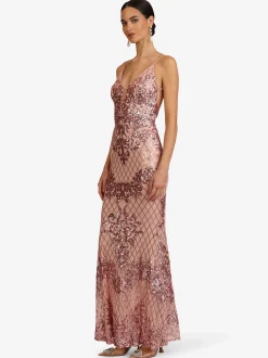Kraimod Damen Abendkleid in rosa - Länge: lang