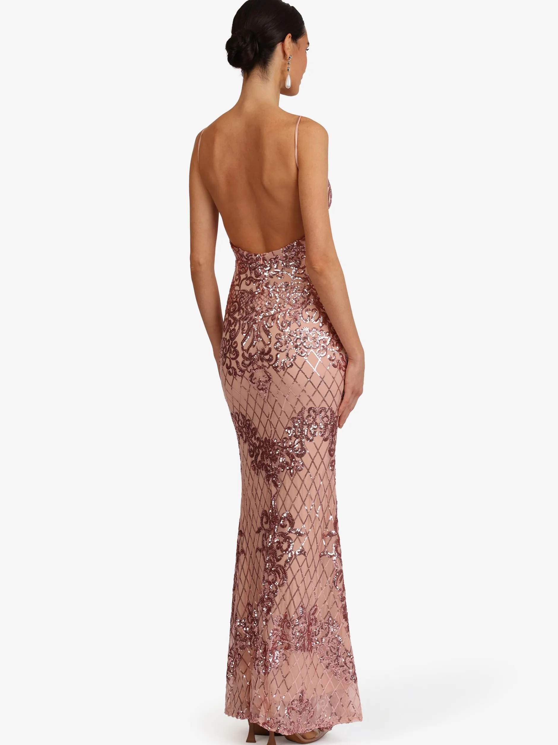Kraimod Damen Abendkleid in rosa - Länge: lang