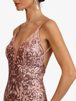 Kraimod Damen Abendkleid in rosa - Länge: lang