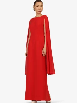 Kraimod Damen Abendkleid in rot - Ausschnitt: Rundhals