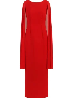 Kraimod Damen Abendkleid in rot - Ausschnitt: Rundhals