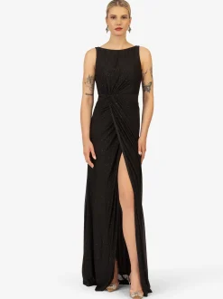 Kraimod Damen Abendkleid in schwarz - Ausschnitt: U-Boot