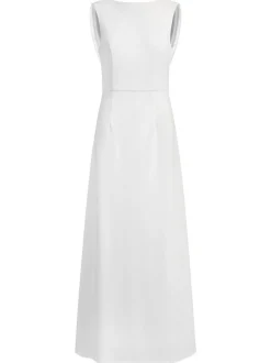 Kraimod Damen Abendkleid in weiß - Ausschnitt: U-Boot