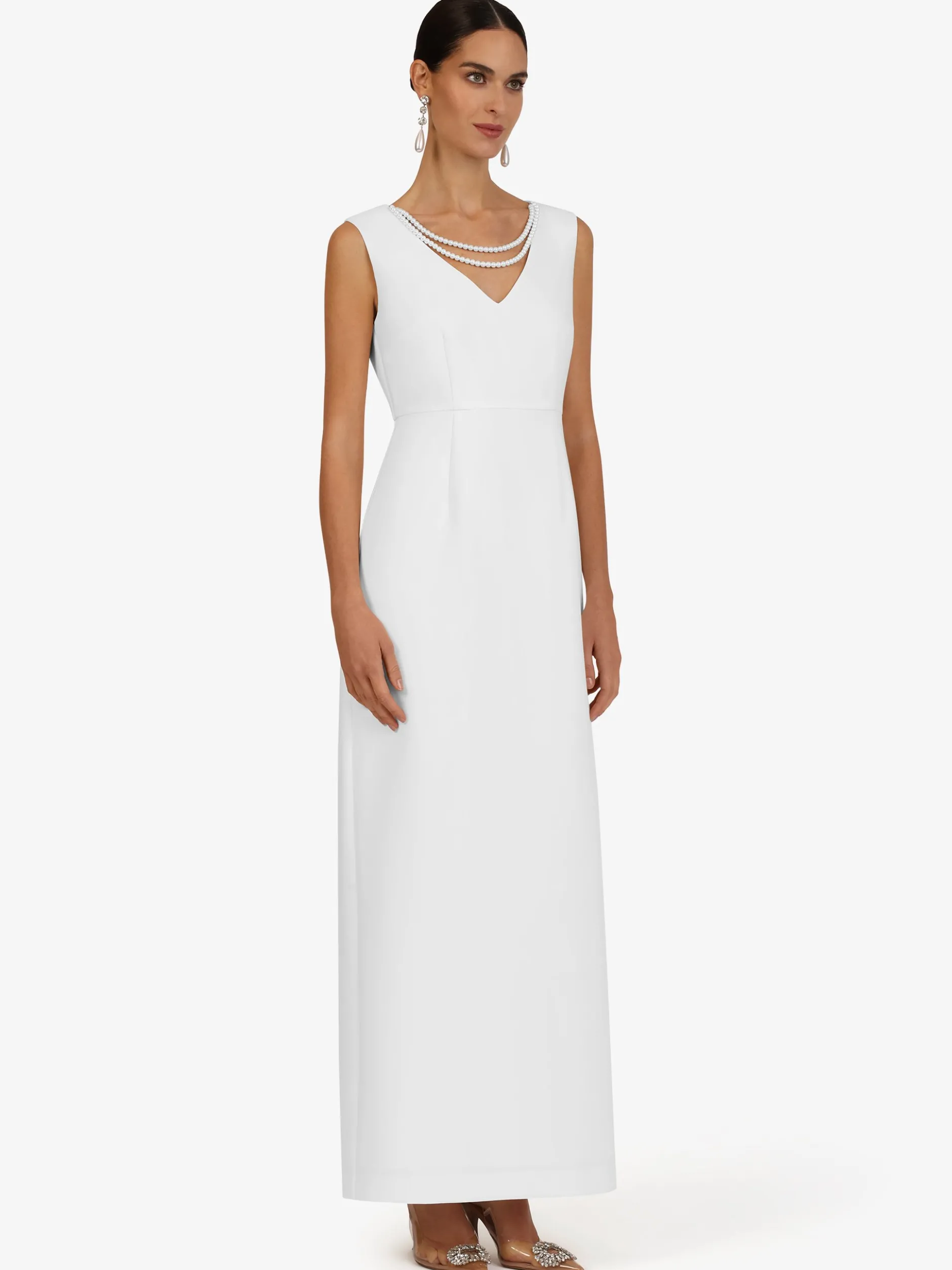 Kraimod Damen Abendkleid in weiß - Länge: lang