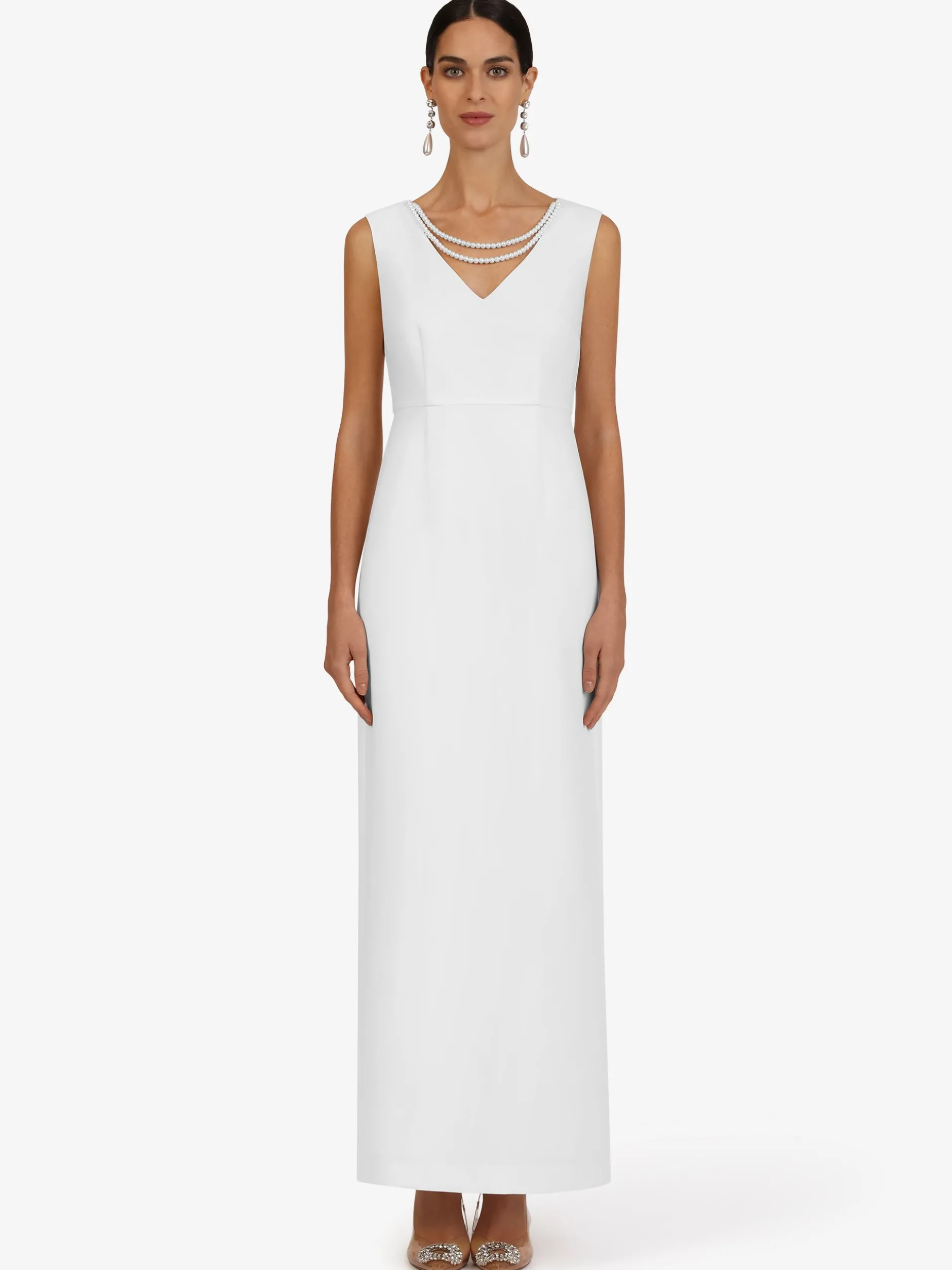 Kraimod Damen Abendkleid in weiß - Länge: lang