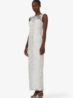 Kraimod Damen Abendkleid in weiß - Ausschnitt: Rundhals