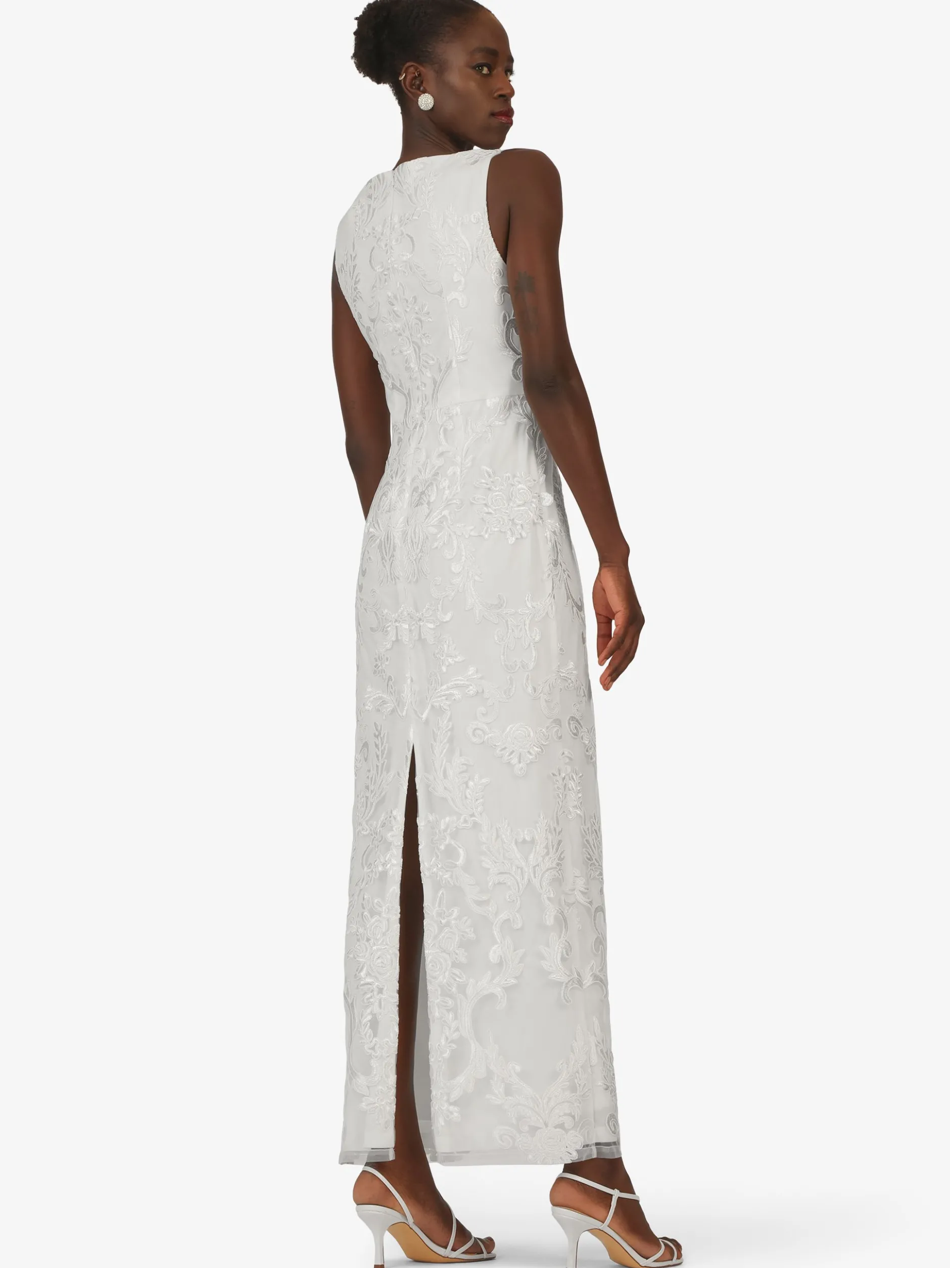 Kraimod Damen Abendkleid in weiß - Ausschnitt: Rundhals