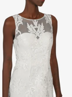 Kraimod Damen Abendkleid in weiß - Ausschnitt: Rundhals