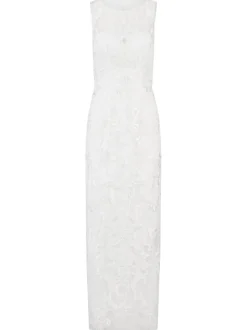 Kraimod Damen Abendkleid in weiß - Ausschnitt: Rundhals