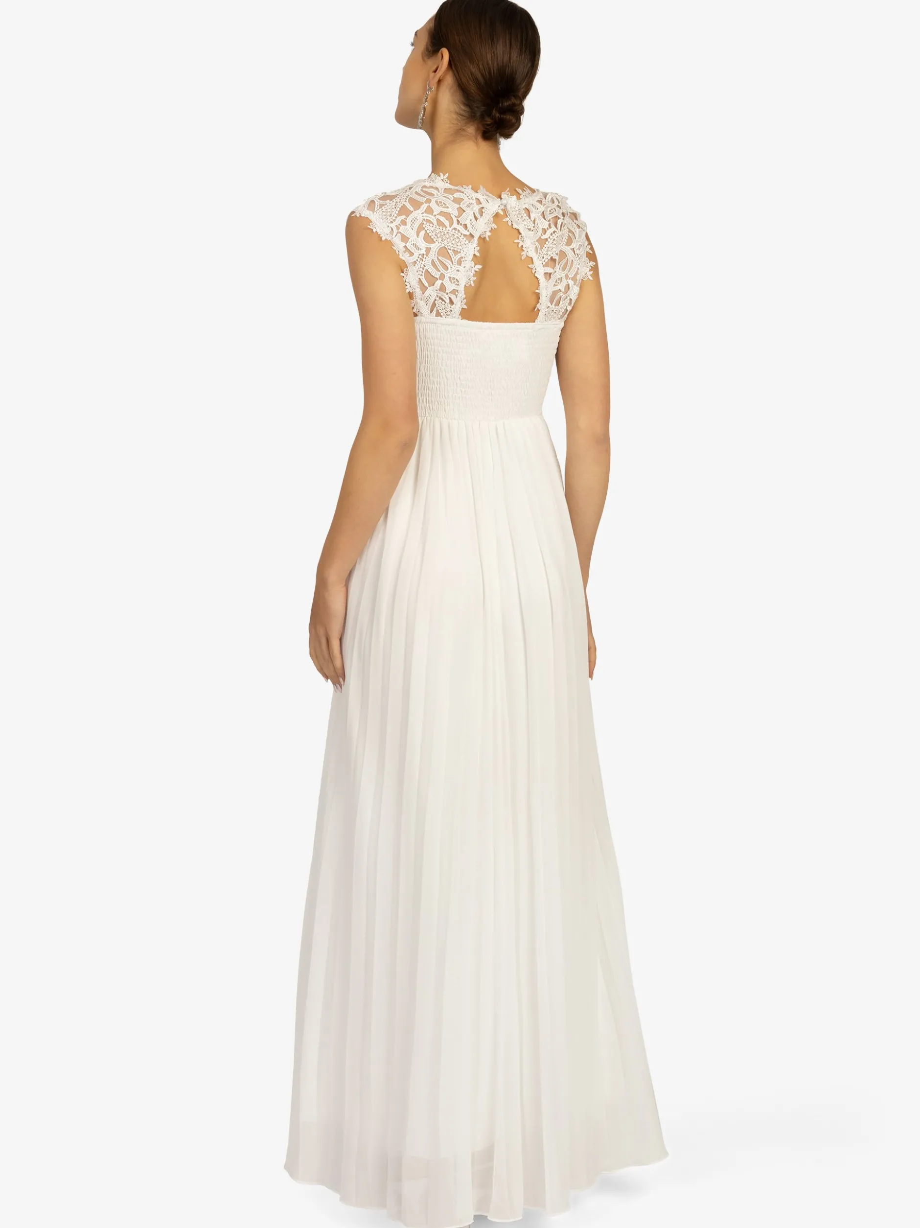 Kraimod Damen Abendkleid in weiß - Ausschnitt: Rundhals