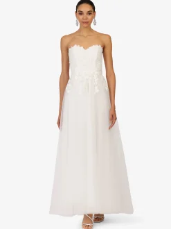 Kraimod Damen Abendkleid in weiß - Länge: lang