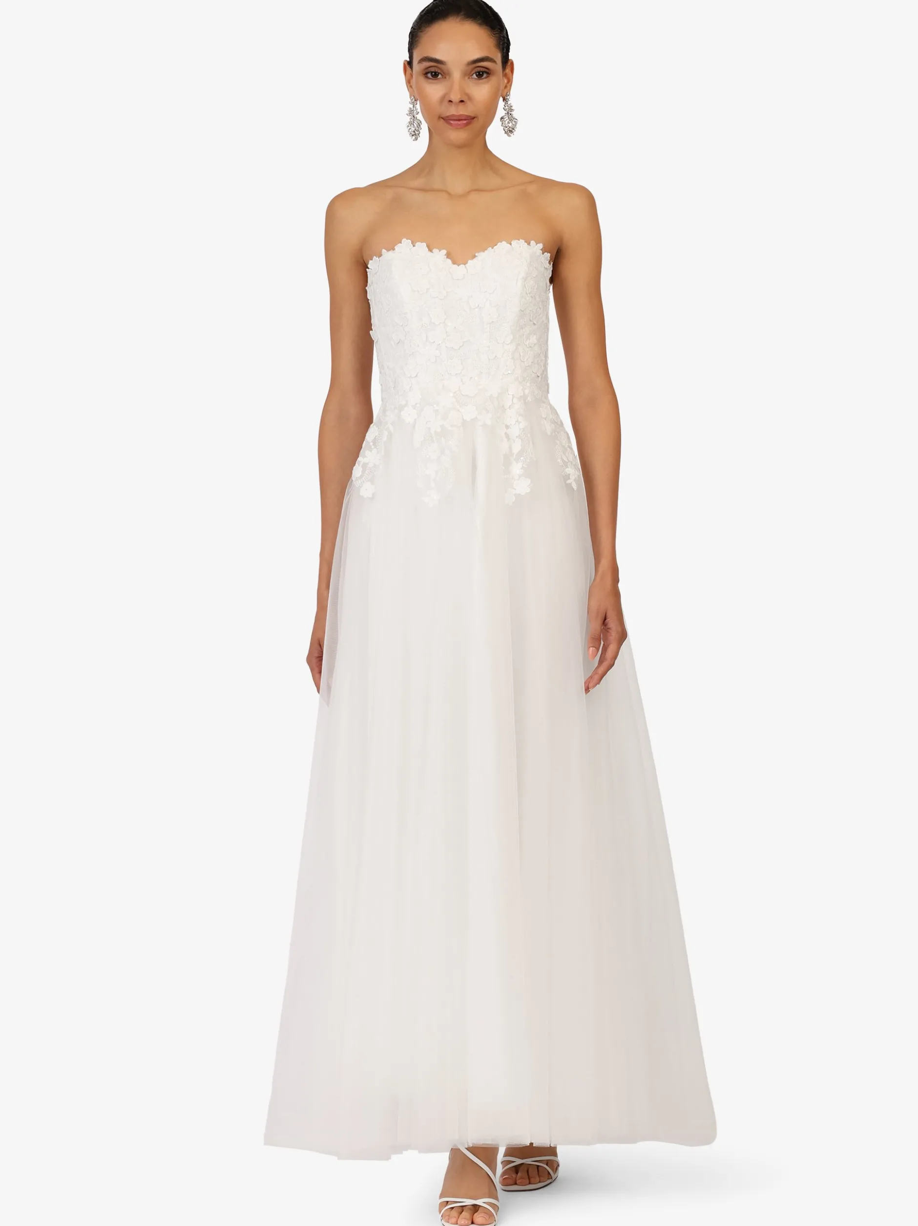 Kraimod Damen Abendkleid in weiß - Länge: lang