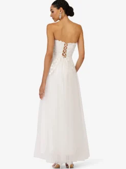 Kraimod Damen Abendkleid in weiß - Länge: lang